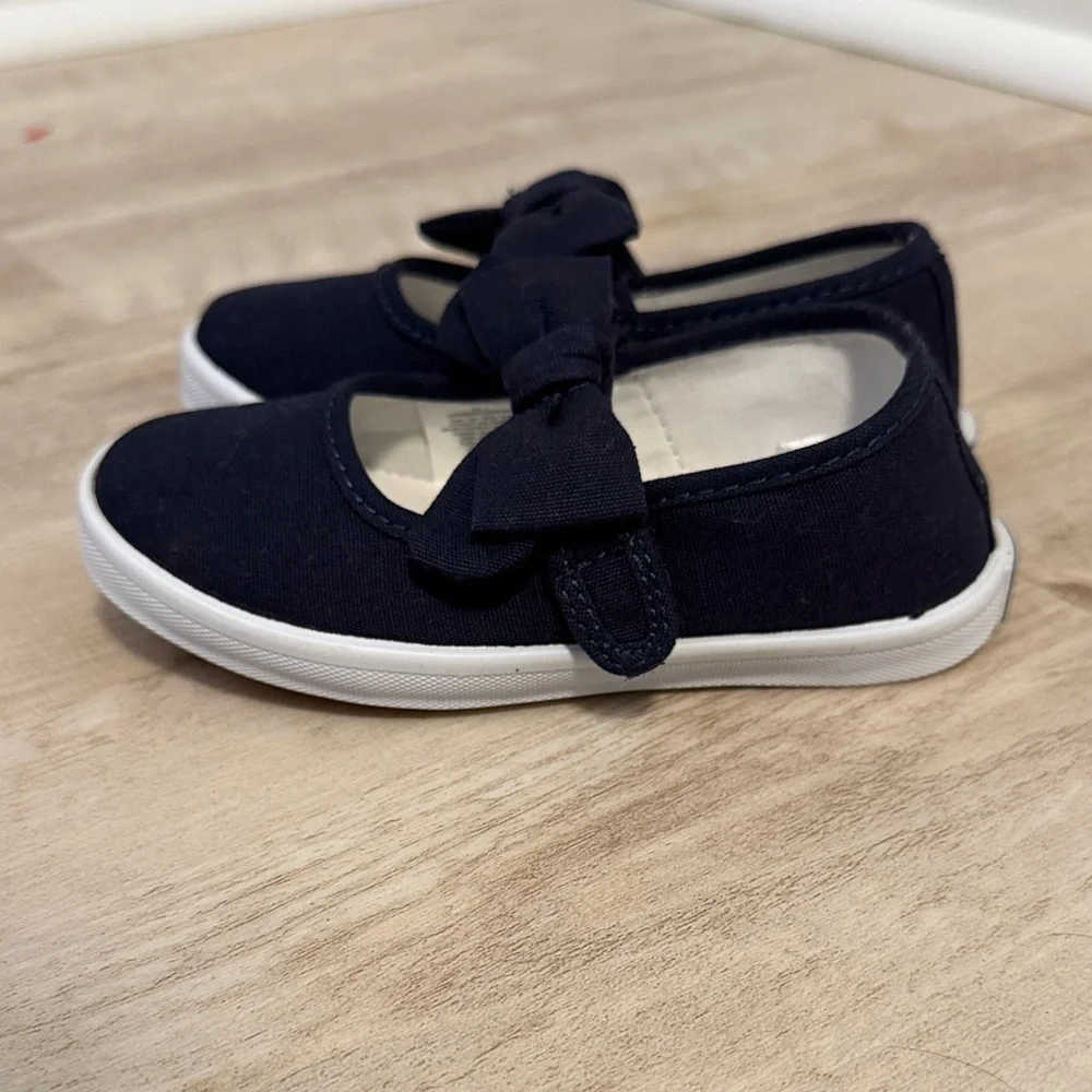 Janie and Jack Black Dress Shoes with Bow